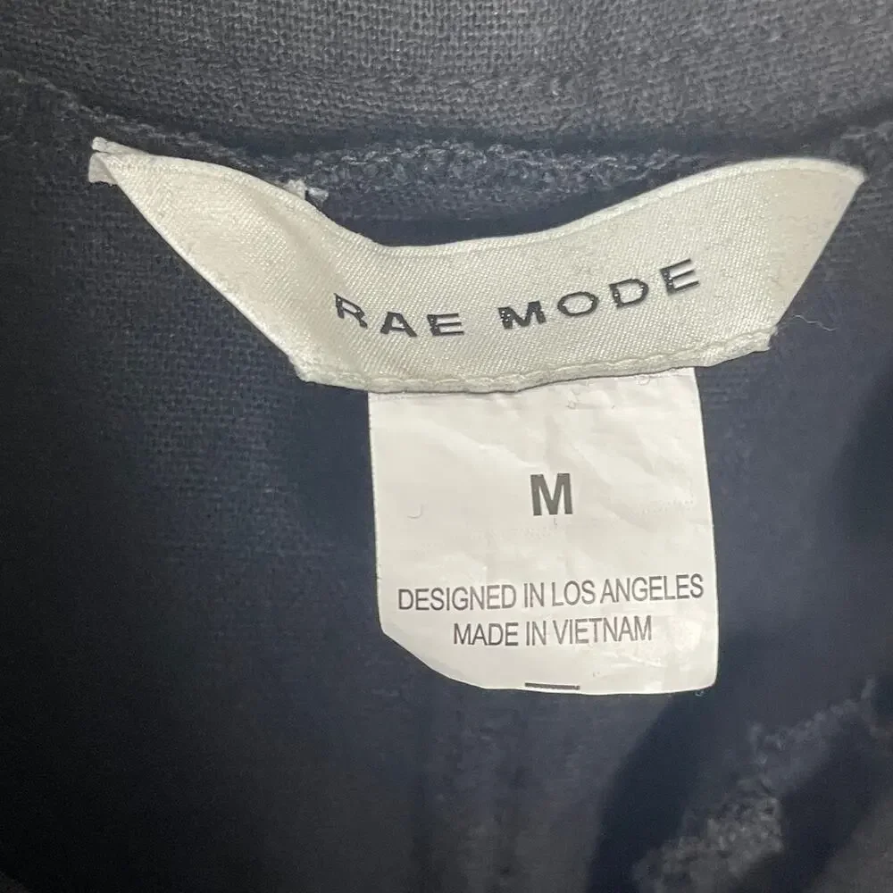 Rae Mode Black Linen Blend‎ Career Pants Size Medium